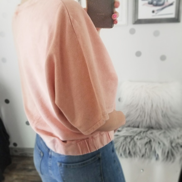 Fall Washed Pullover Cropped Sweatshirt Women’s Casual Basic Tops - Picture 7 of 9